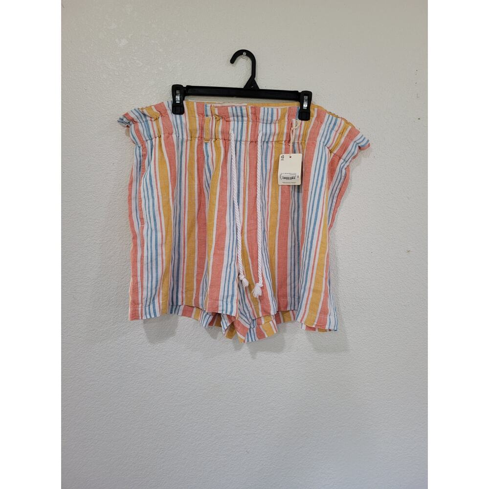 A.n.a. Seven Striped Shorts - Women's Plus Size 1X #17